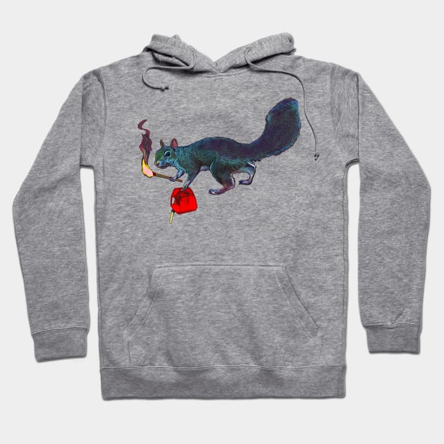 Bad Intention Squirrel Hoodie by LastViewGallery